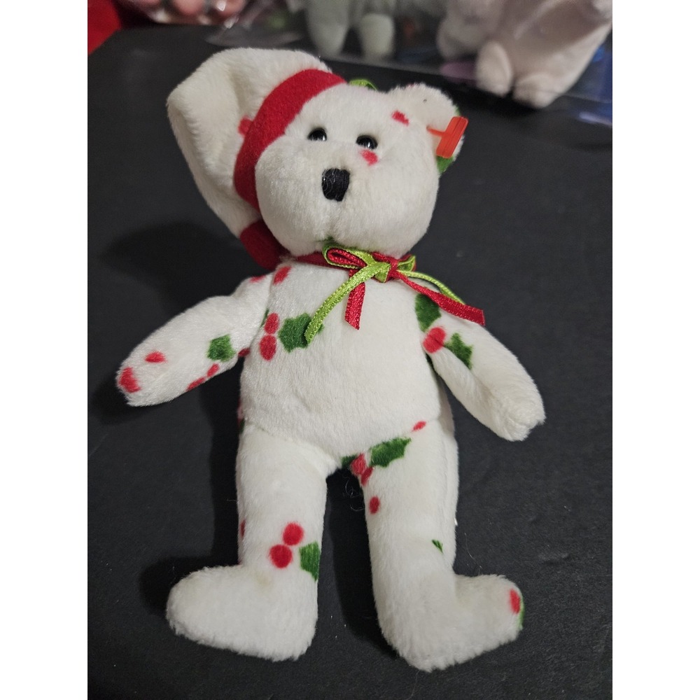 Ty Jingle Beanie‎ Collection Of 1998 Holiday Teddy Ornament NWOT